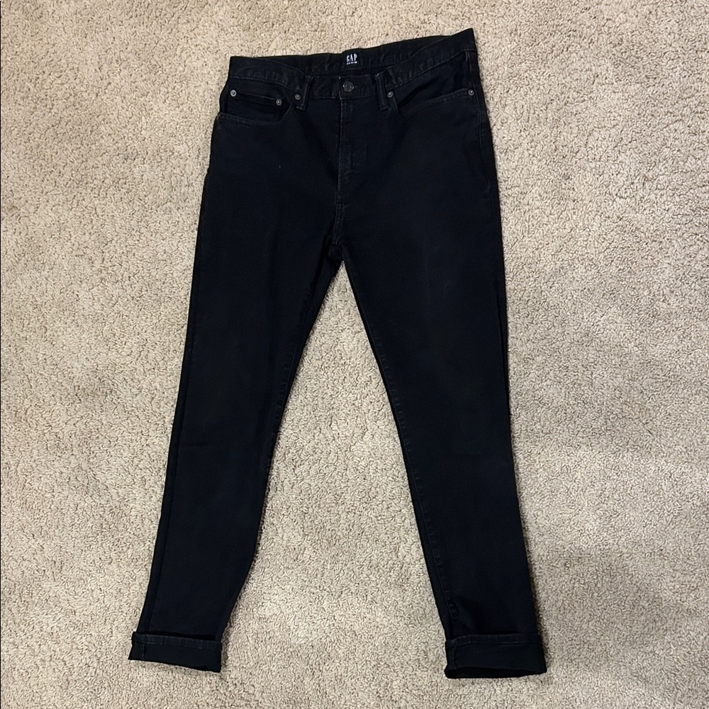 GAP Men's Dark Charcoal Skinny Jeans